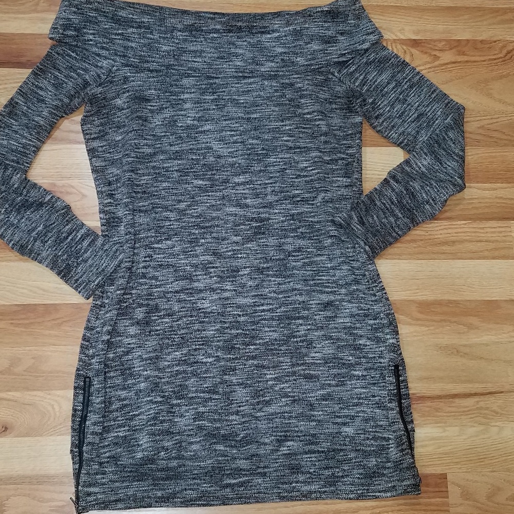 Off the shoulder sweater dress